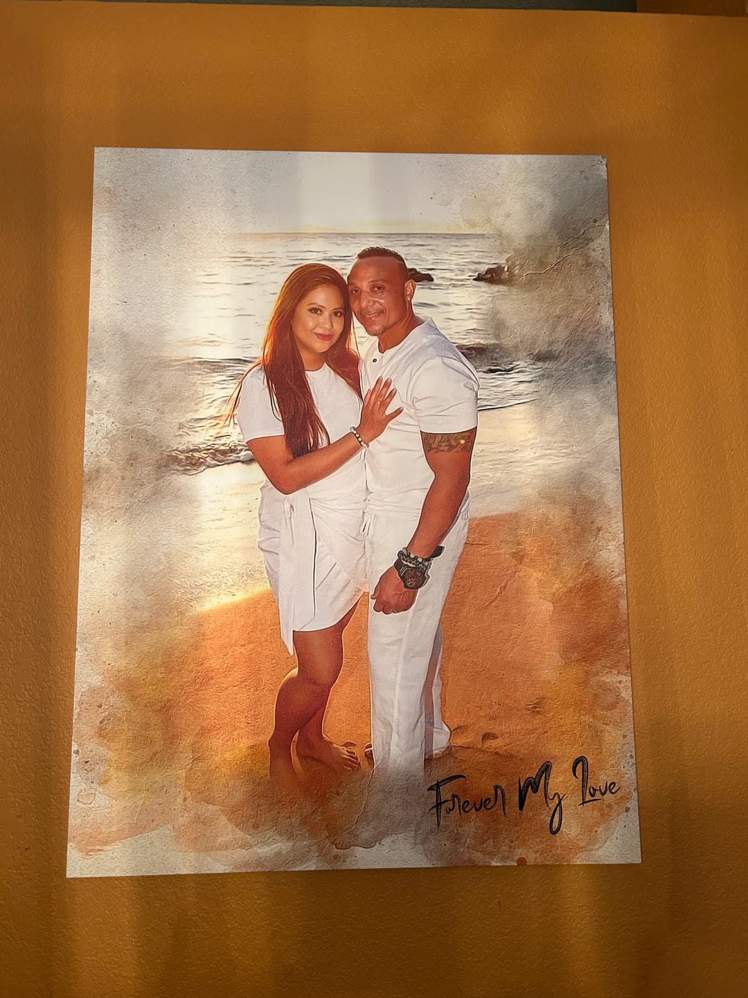 Customer photo review of Personalized photo Painting