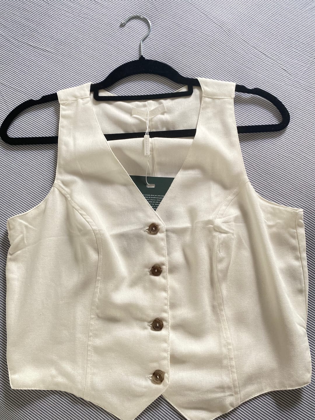 Customer photo review of Colete Calêndula Off White