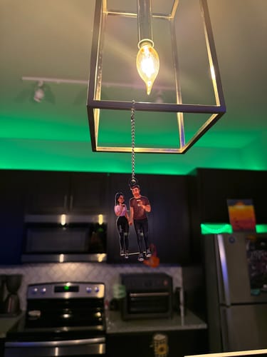 Customer photo review of Cartoon Couple Hand In Hand - Personalized Ornament