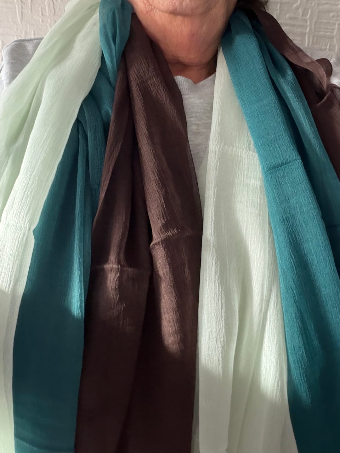 Customer photo review of Try Our New Crepe Fabrics: Free 3 Piece Bundle ✅