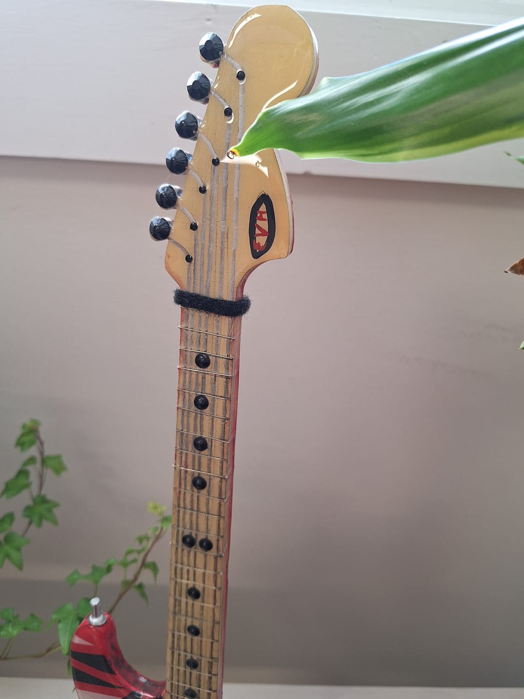 Customer photo review of Unfinished Wood Electric Guitar Shape - Craft - up to 46"
