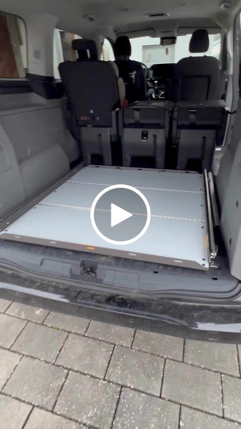 Customer video review of Heckauszug für Ford Tourneo Custom V710 (neues Modell ab 2023)