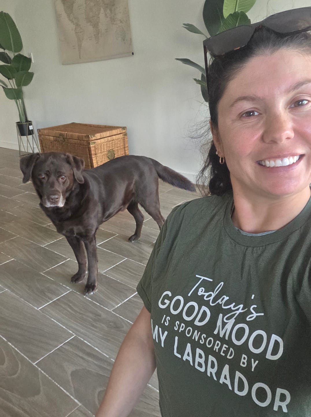 Customer photo review of Good Mood Labrador Shirt