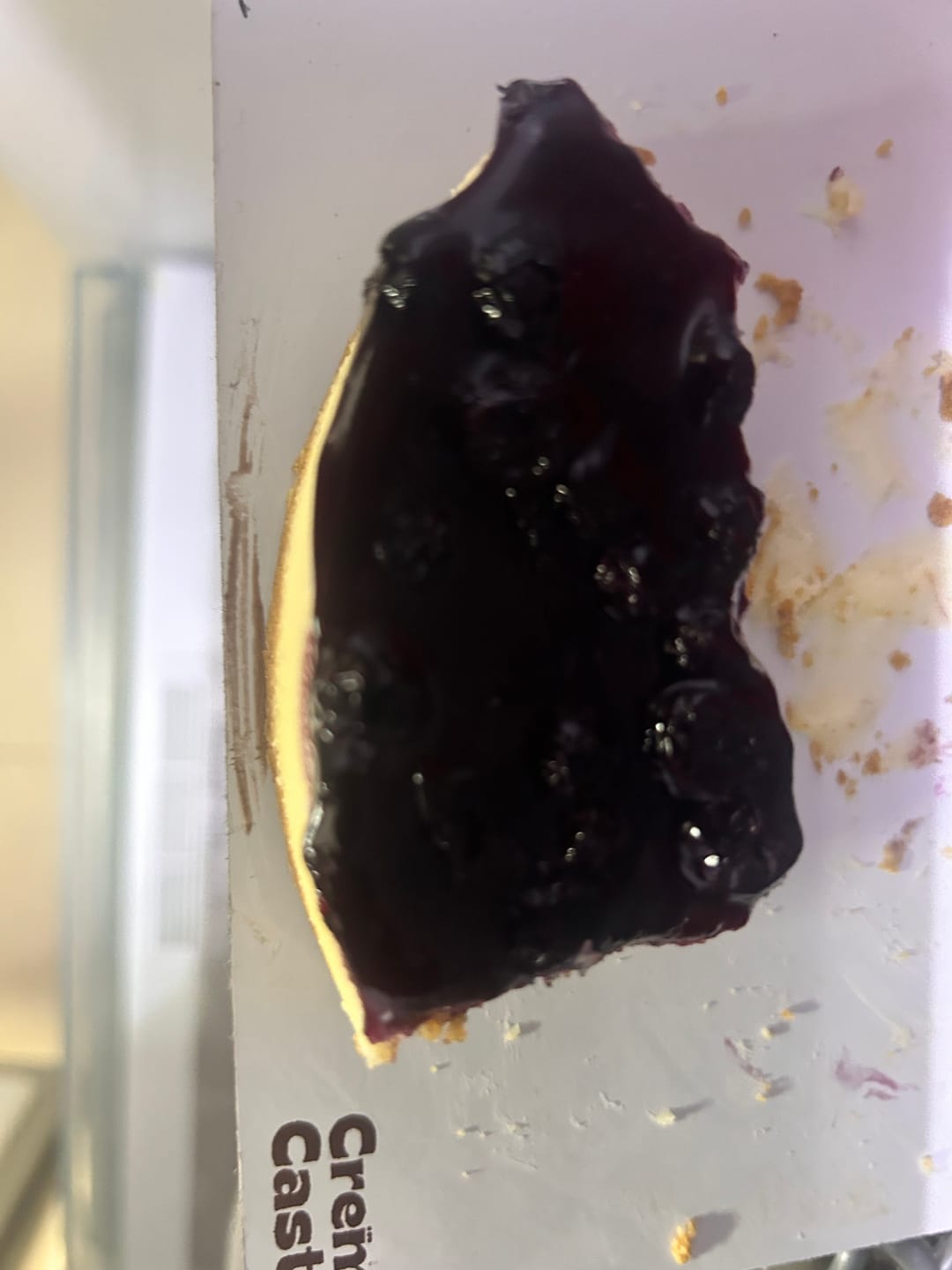 Customer photo review of Blueberry Baked Cheesecake