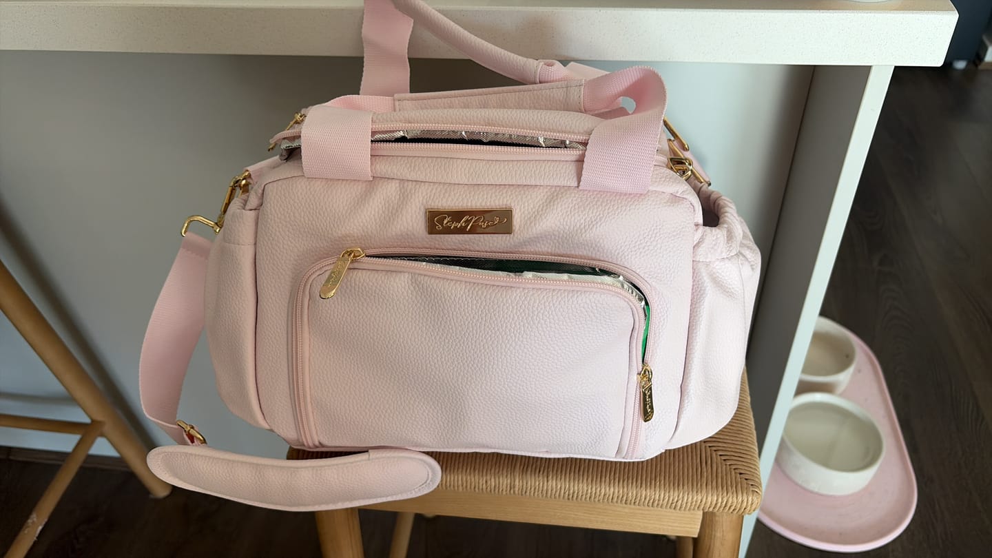 Customer photo review of Luxe Insulated Lunch Bag - Blush