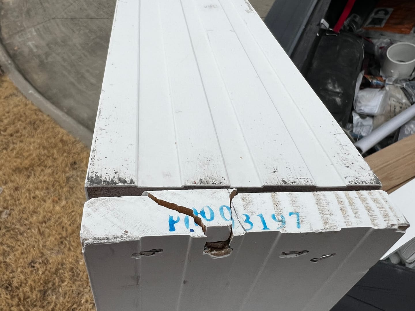 Customer photo review of Insulated Fiberglass Utility Access Door