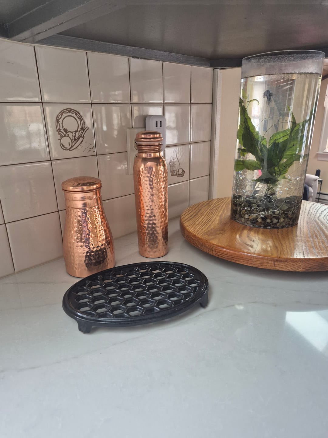 Customer photo review of Himalayan Ayurvedic Pure Copper Bottle