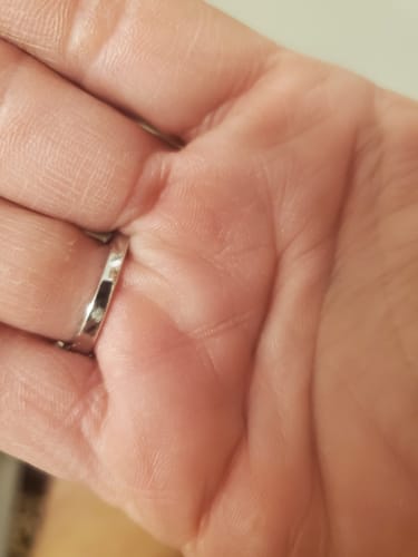 Customer photo review of Solitaire 1.25ct Cushion CZ Ring in Sterling Silver