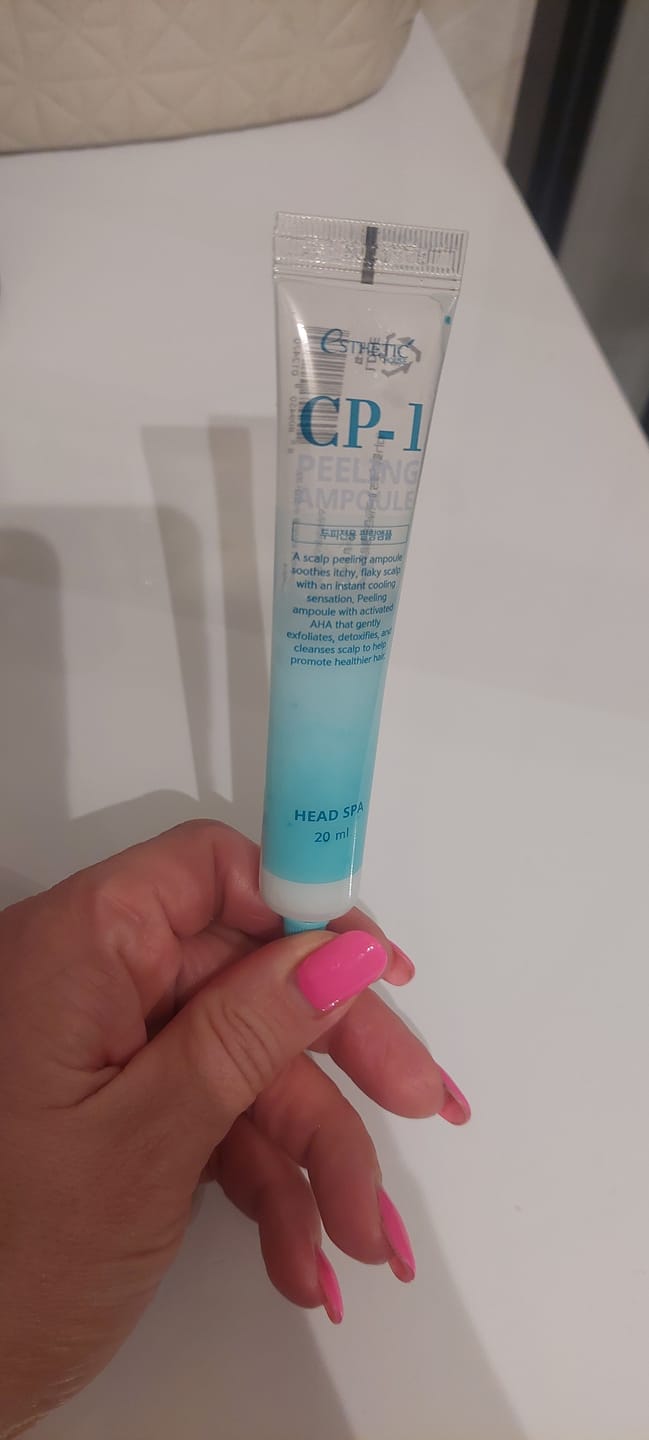 Customer photo review of Atvēsinošs skābju pīlings galvas ādai CP-1 Peeling Ampoule
