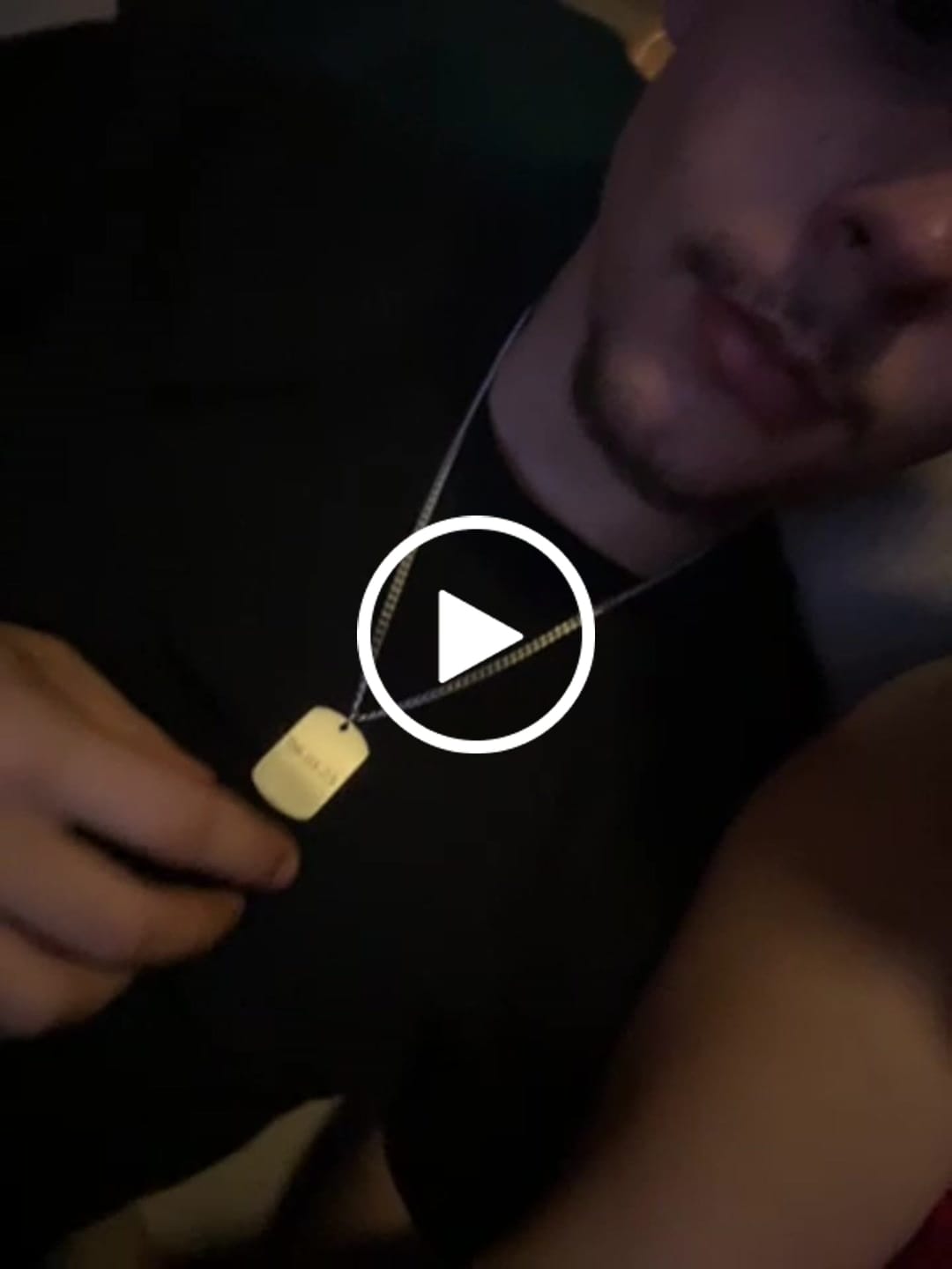 Customer video review of Matte Dog Tag