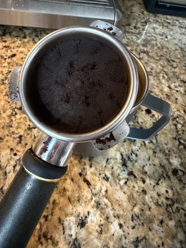 Customer photo review of High Diffusion Espresso Shower Screen - Breville