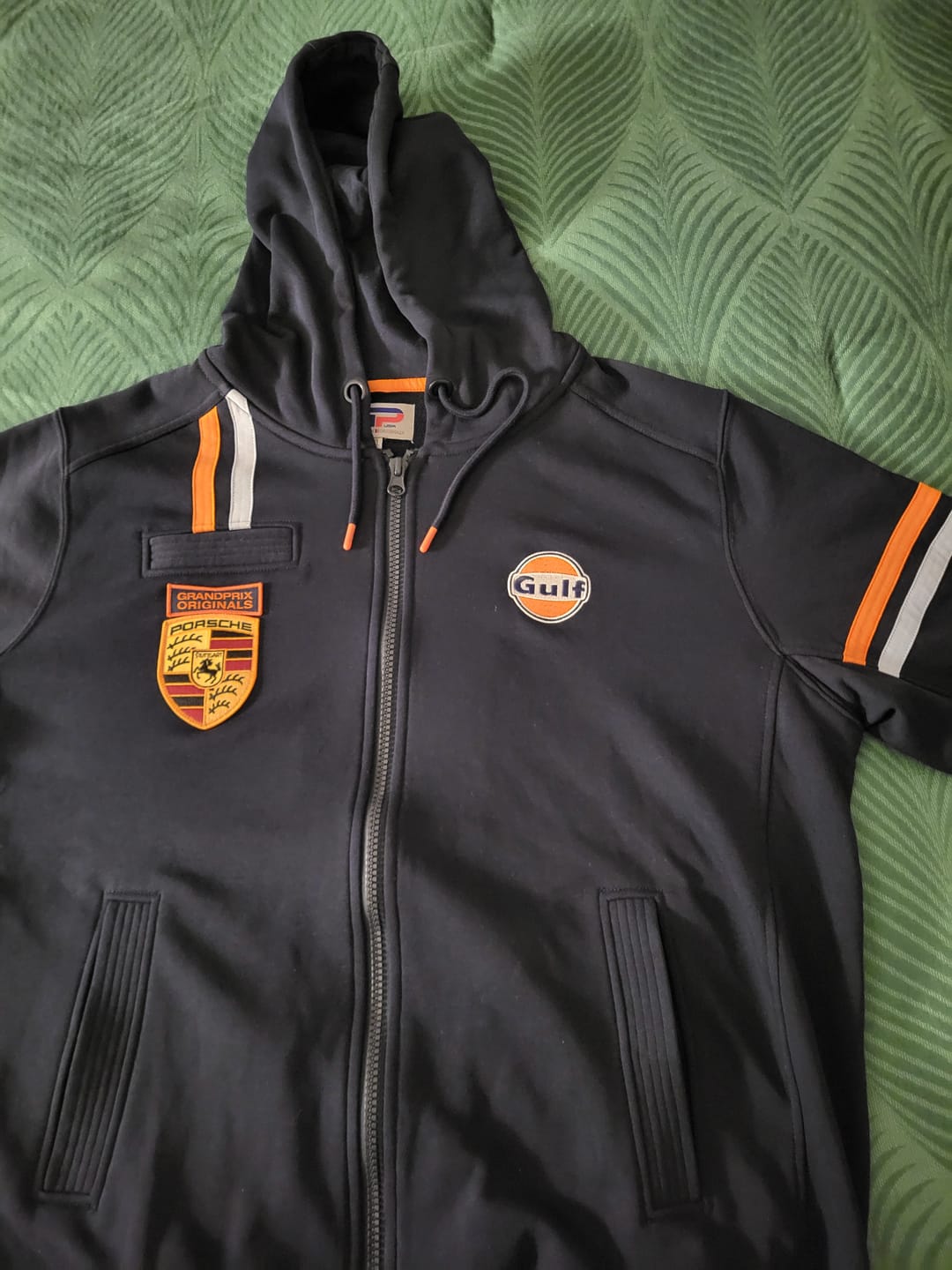Customer photo review of Gulf Hybrid Cotton Zip Jacket in Navy