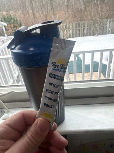 Customer photo review of Bye-Bye Weekend Drink Mix