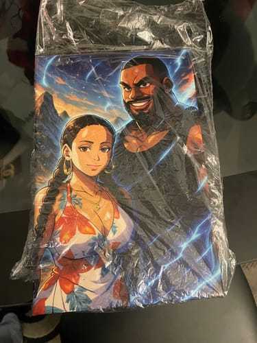 Customer photo review of Personalized Canvas - Portrait in Anime style