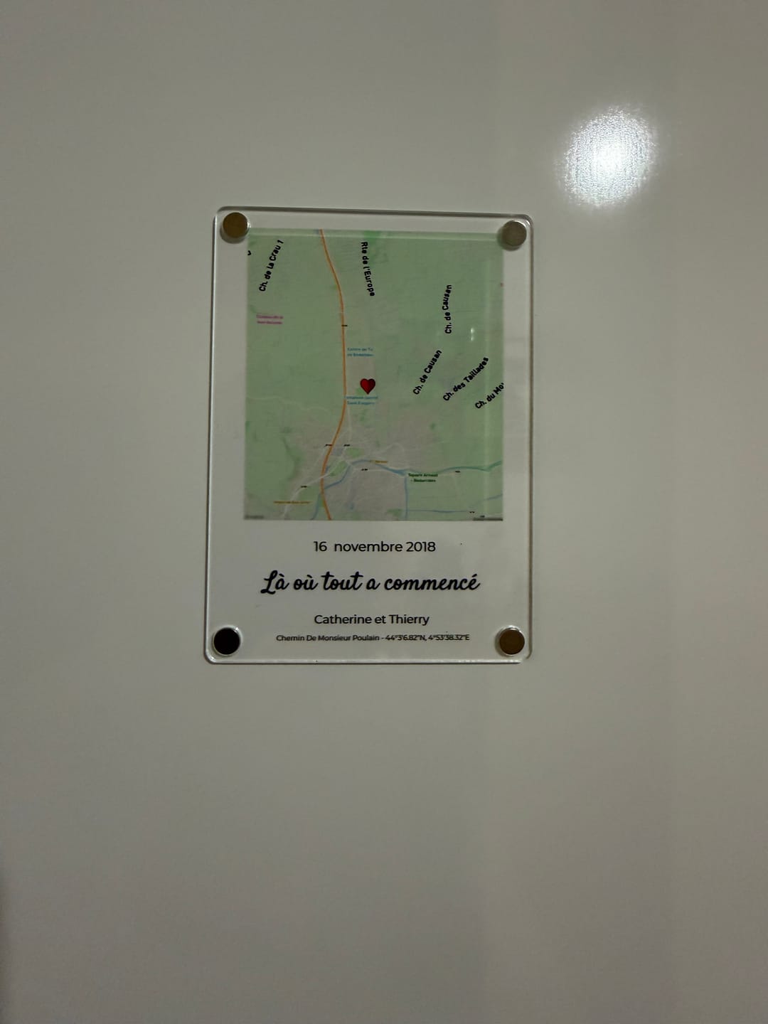 Customer photo review of «Notre événement – Aimant»