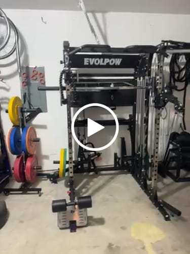 Customer video review of EVOLPOW M2B Pro Brute All-In-One Smith Machine Home Gym