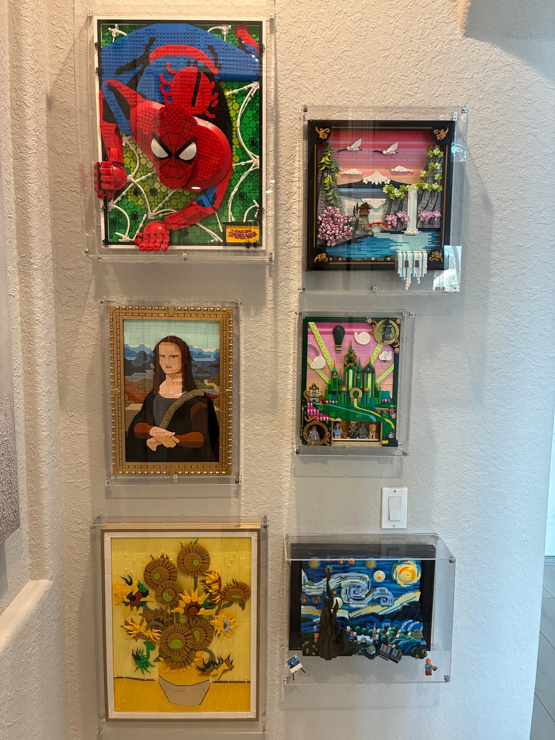 Customer photo review of Wall Mounted Display Case for LEGO® 31218 Art Japanese Cherry Blossom Landscape