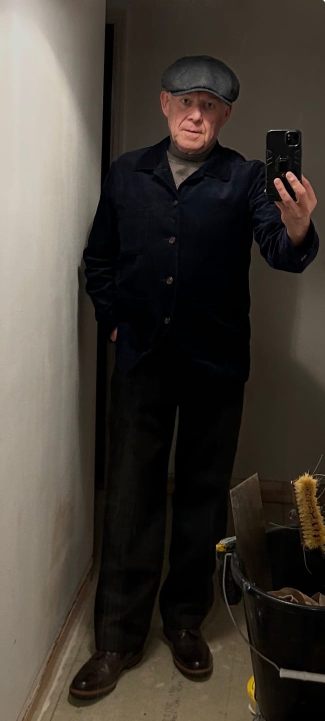 Customer photo review of Lot 922 Merino Wool Turtleneck Sweater - Gray