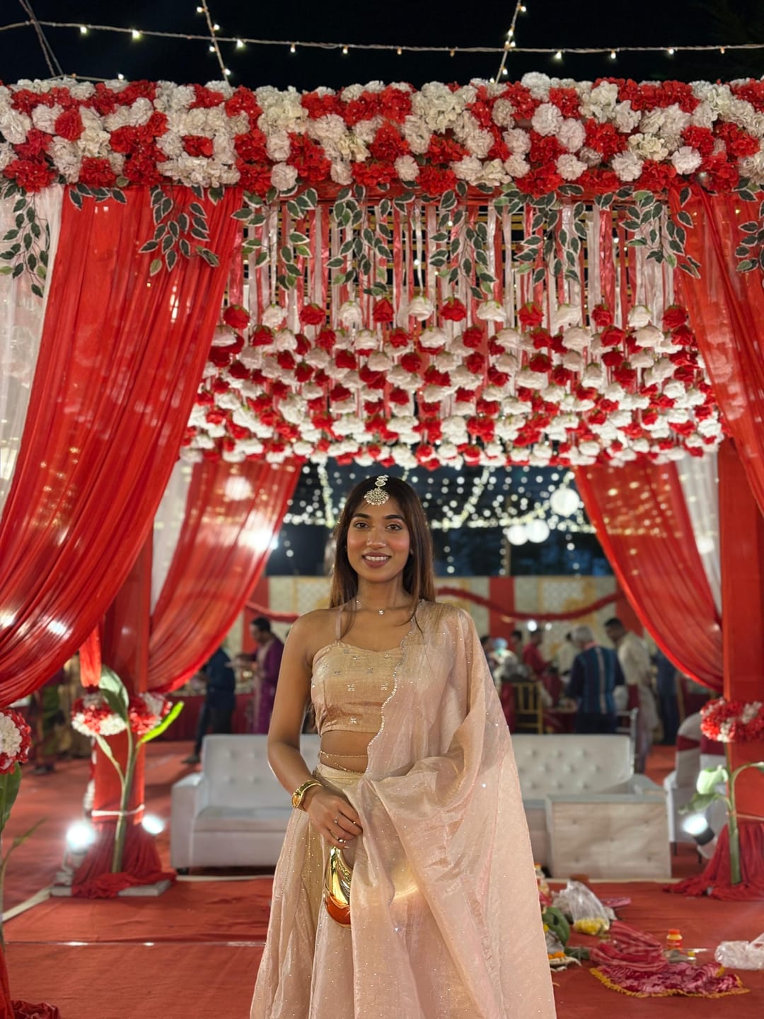 Customer photo review of Mastaani Champagne Mist Lehenga Set
