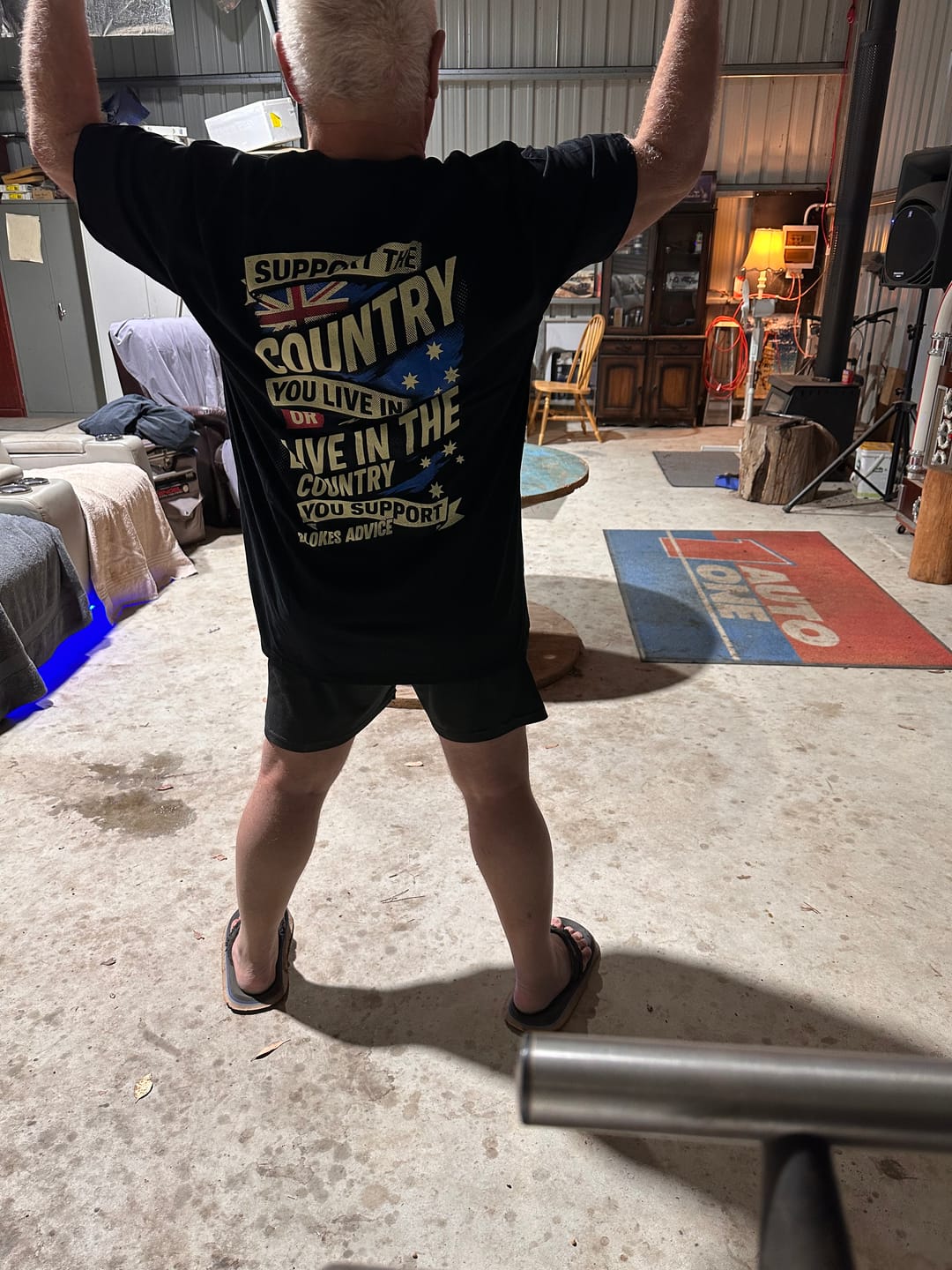 Customer photo review of Stand Up Tee - Black