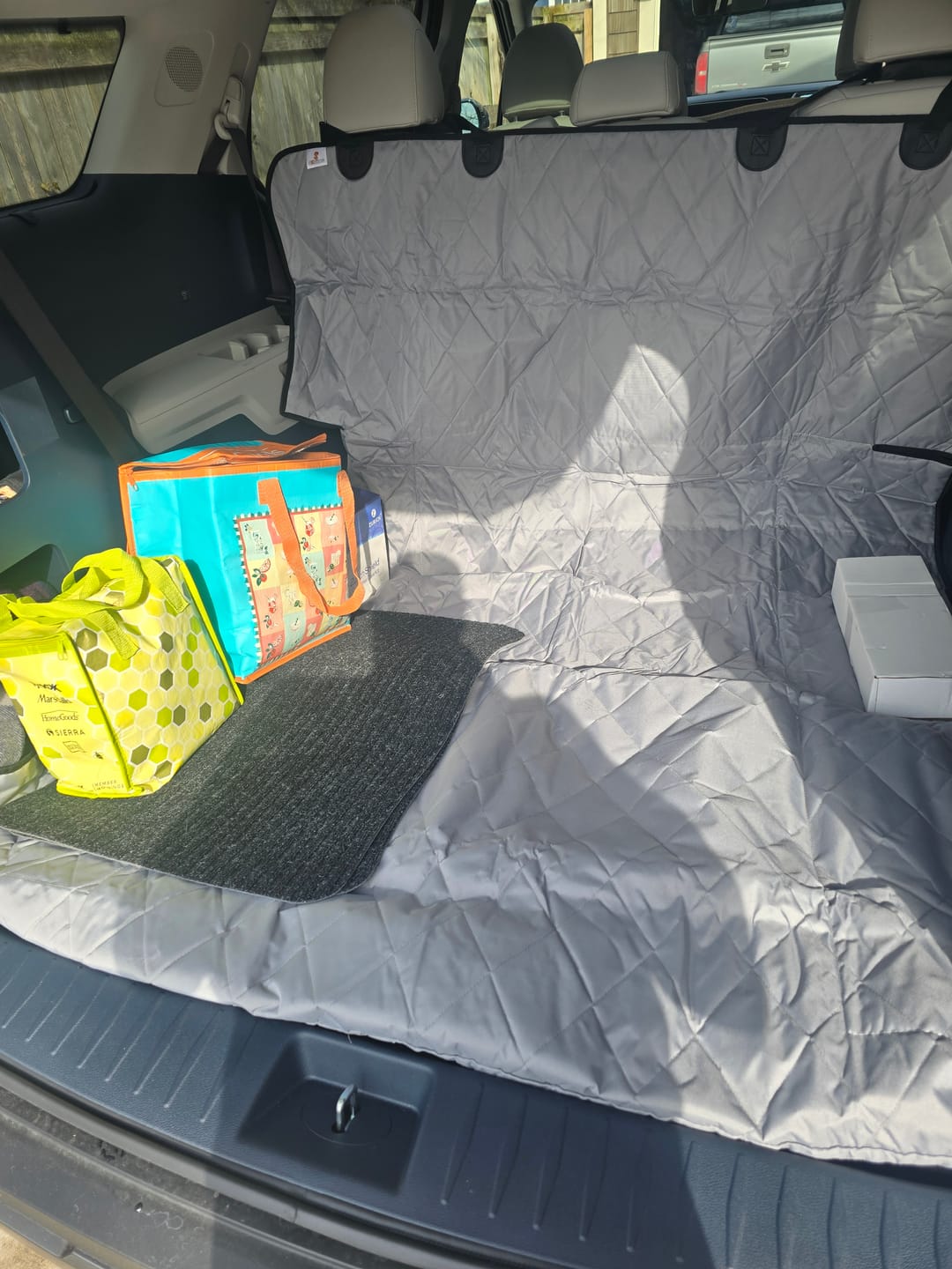 Customer photo review of Dog Rear Seat Cover - No Hammock