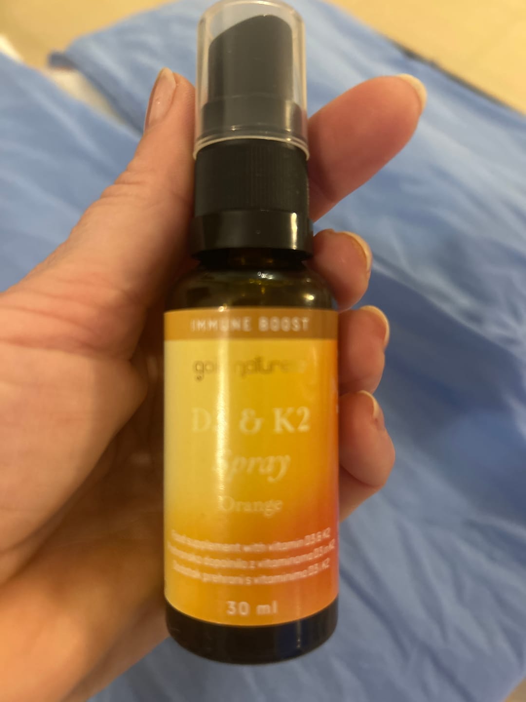 Customer photo review of Vitamin D3 + K2 Spray