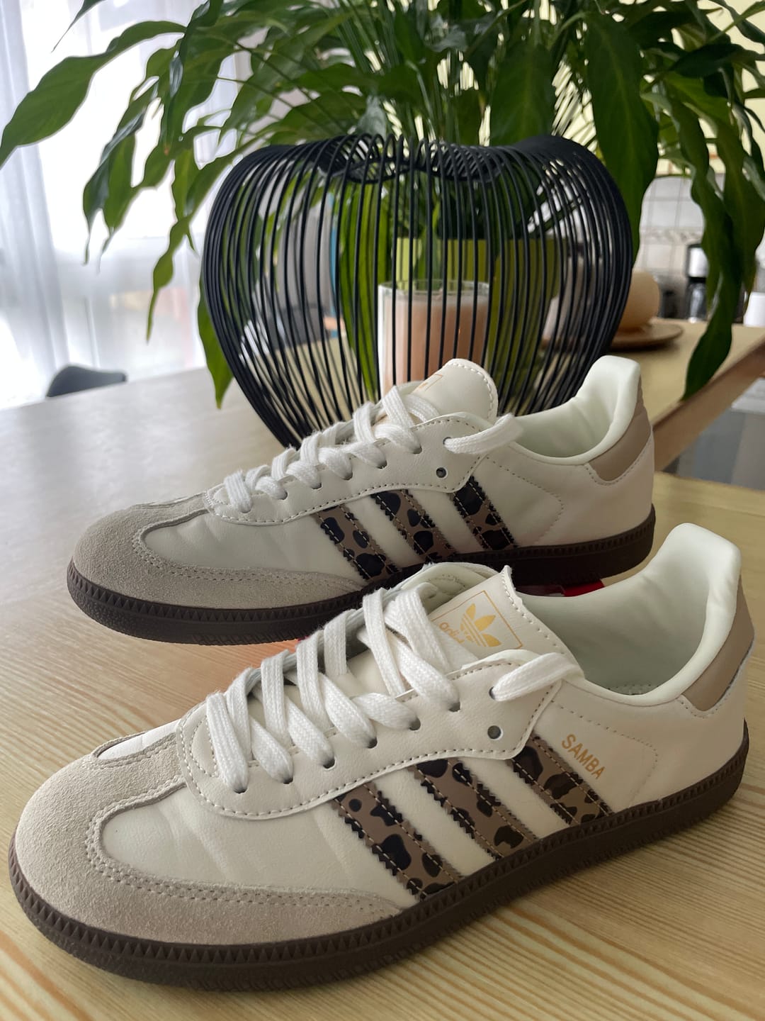 Customer photo review of Adidas Samba leopard 2026