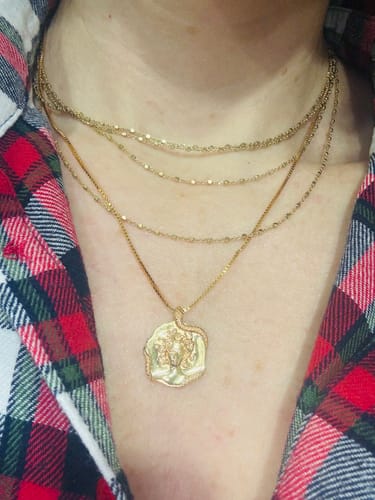 Customer photo review of Medusa Necklace (Gold)