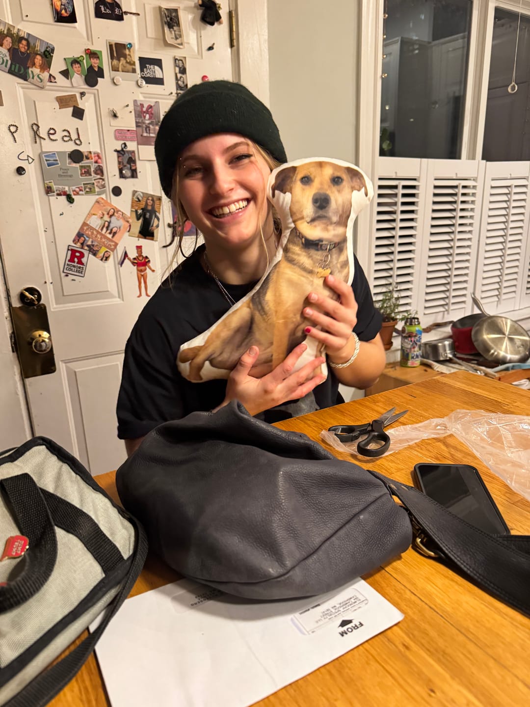 Customer photo review of Pet Pillow Looks Like Your Pet, Customize Dog Shaped Pillow with Pet Photo - ThePetPillow