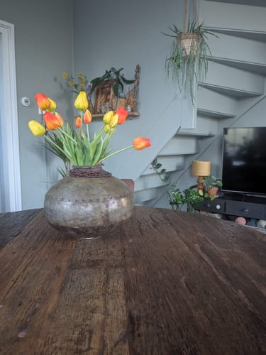 Customer photo review of Kunsttulpen 7st. Geel/Oranje 47cm