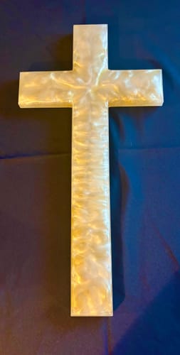 Customer photo review of 20x10x1" Cross Silicone Mold For Epoxy Resin - Large Cross Mold