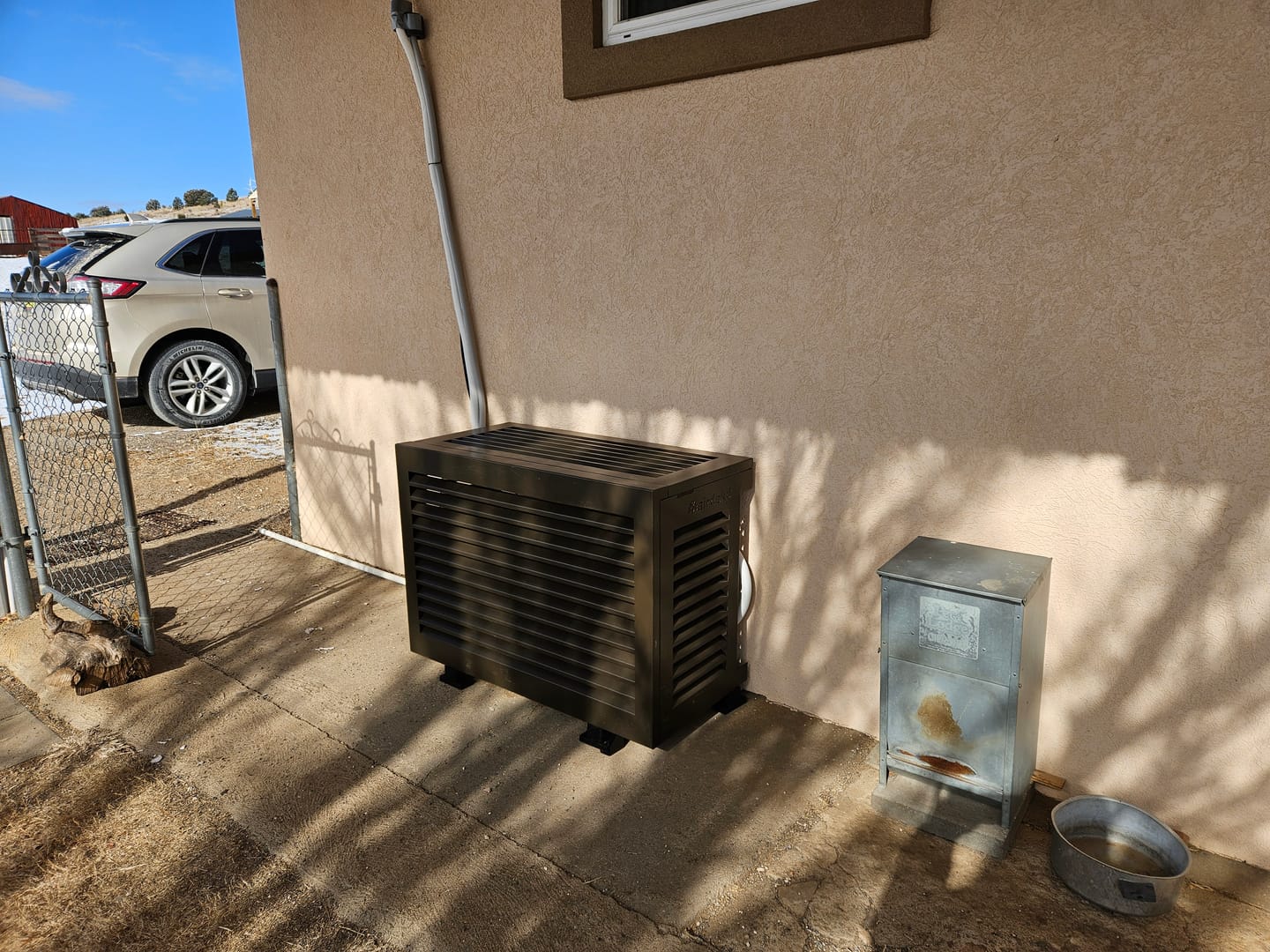 Customer photo review of Mini-Split AC Cover - Bronze