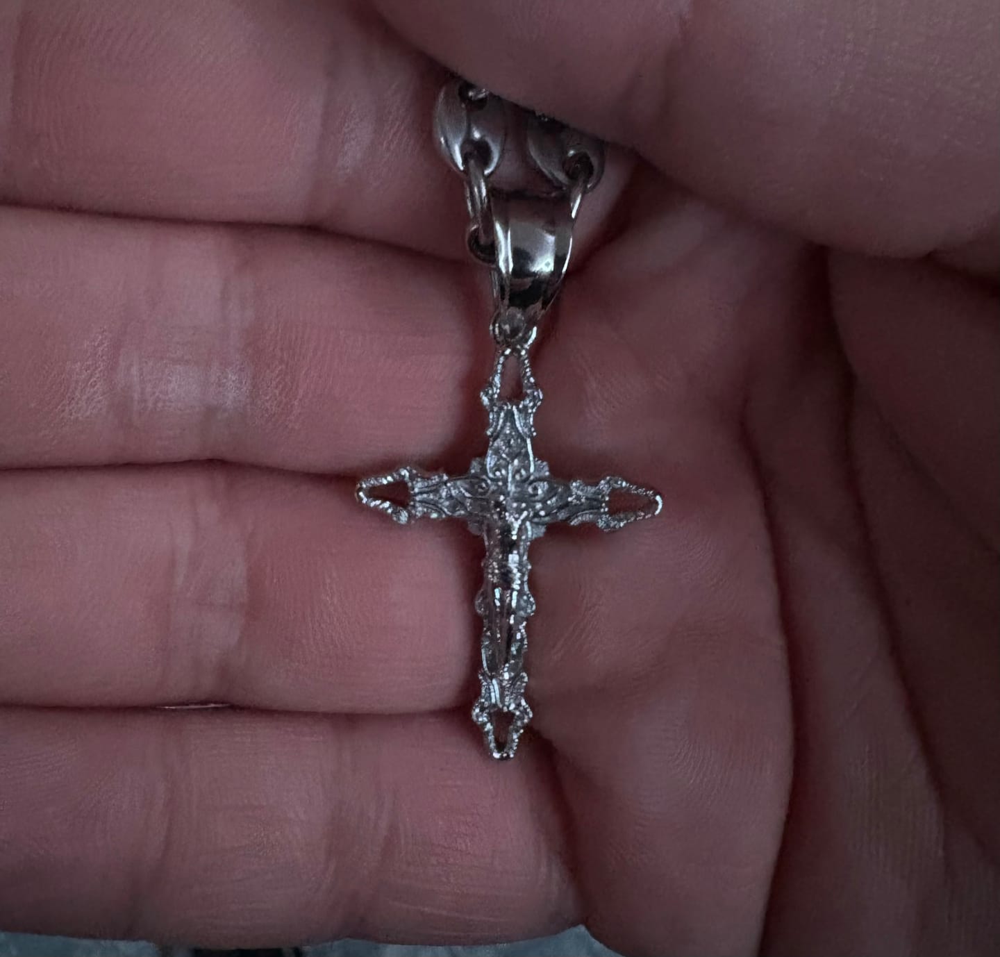 Customer photo review of CRUCIFIX CROSS PENDANT