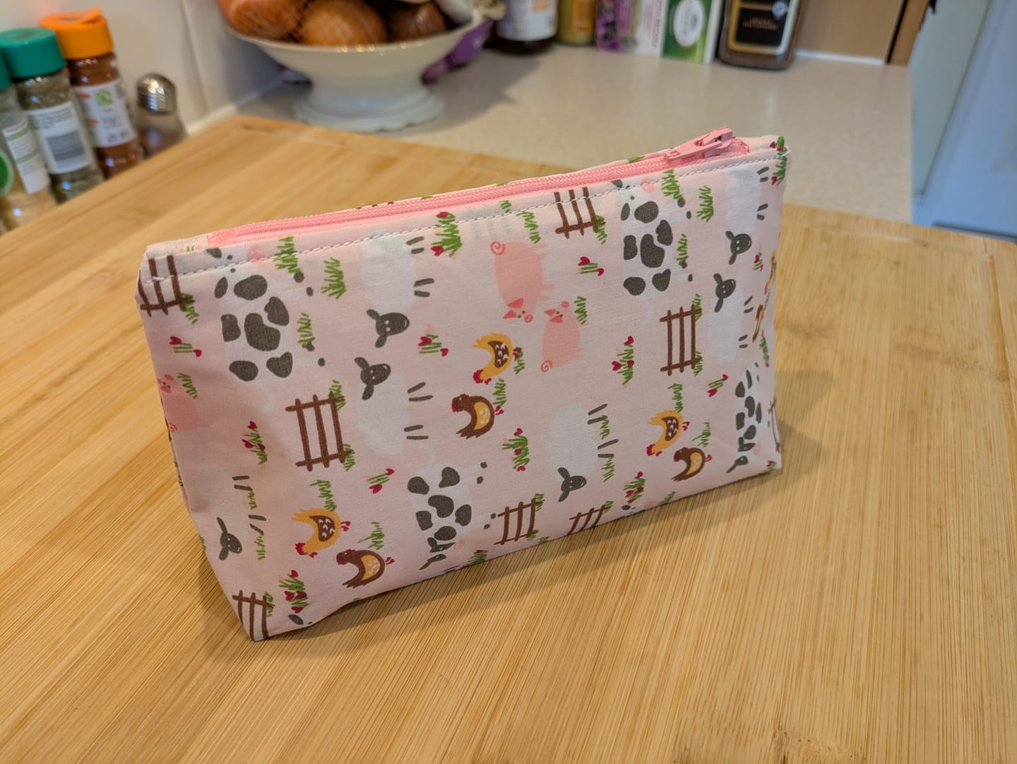 Customer photo review of Farm Animals Polycotton Fabric