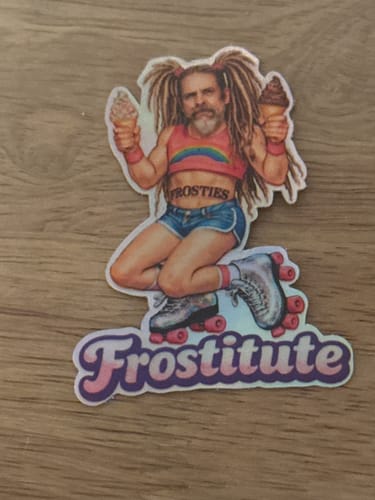 Customer photo review of 100 2.5" Custom Holographic Stickers