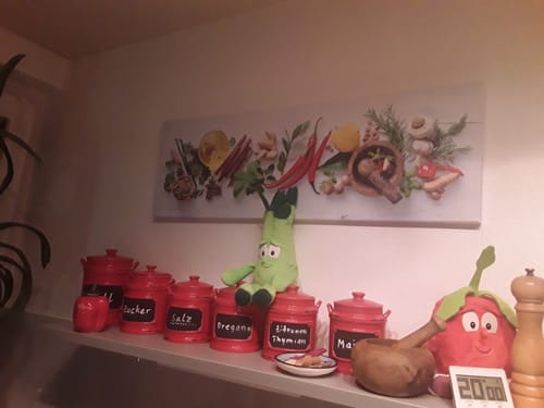 Customer photo review of Leinwandbild | Frische Kräuter & Gewürze | Panorama