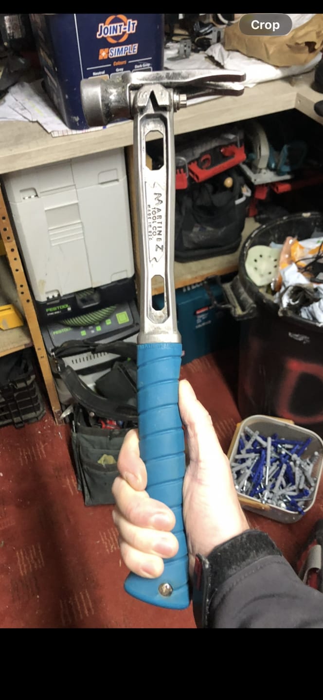 Customer photo review of Martinez Tools | Clear Overlay Hammer Grip