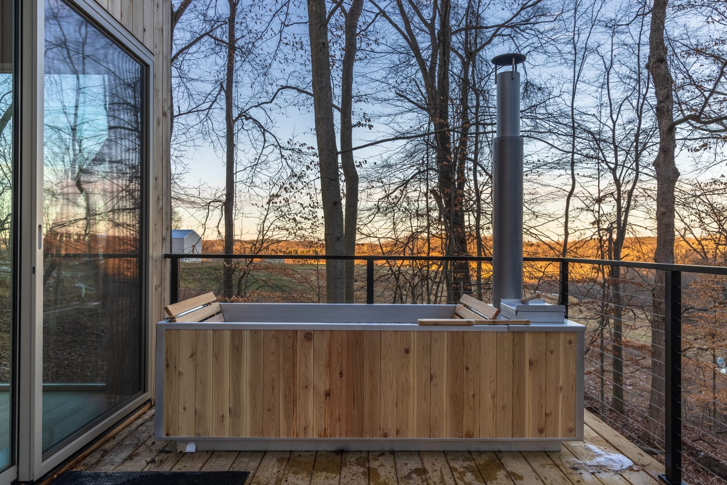 Customer photo review of Wood Burning Hot Tub