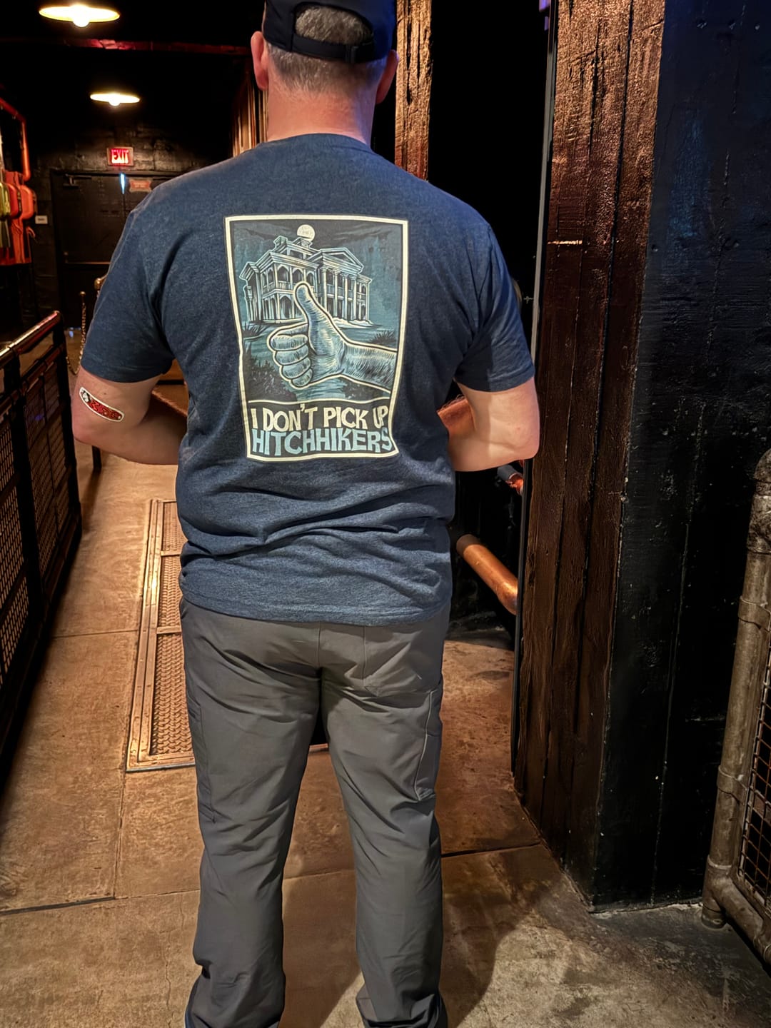 Customer photo review of Haunted Mansion Hitchhiking Ghosts Next Level T-Shirt