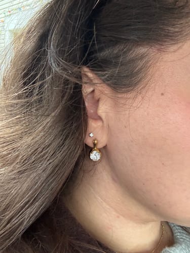 Customer photo review of The Clement Earrings