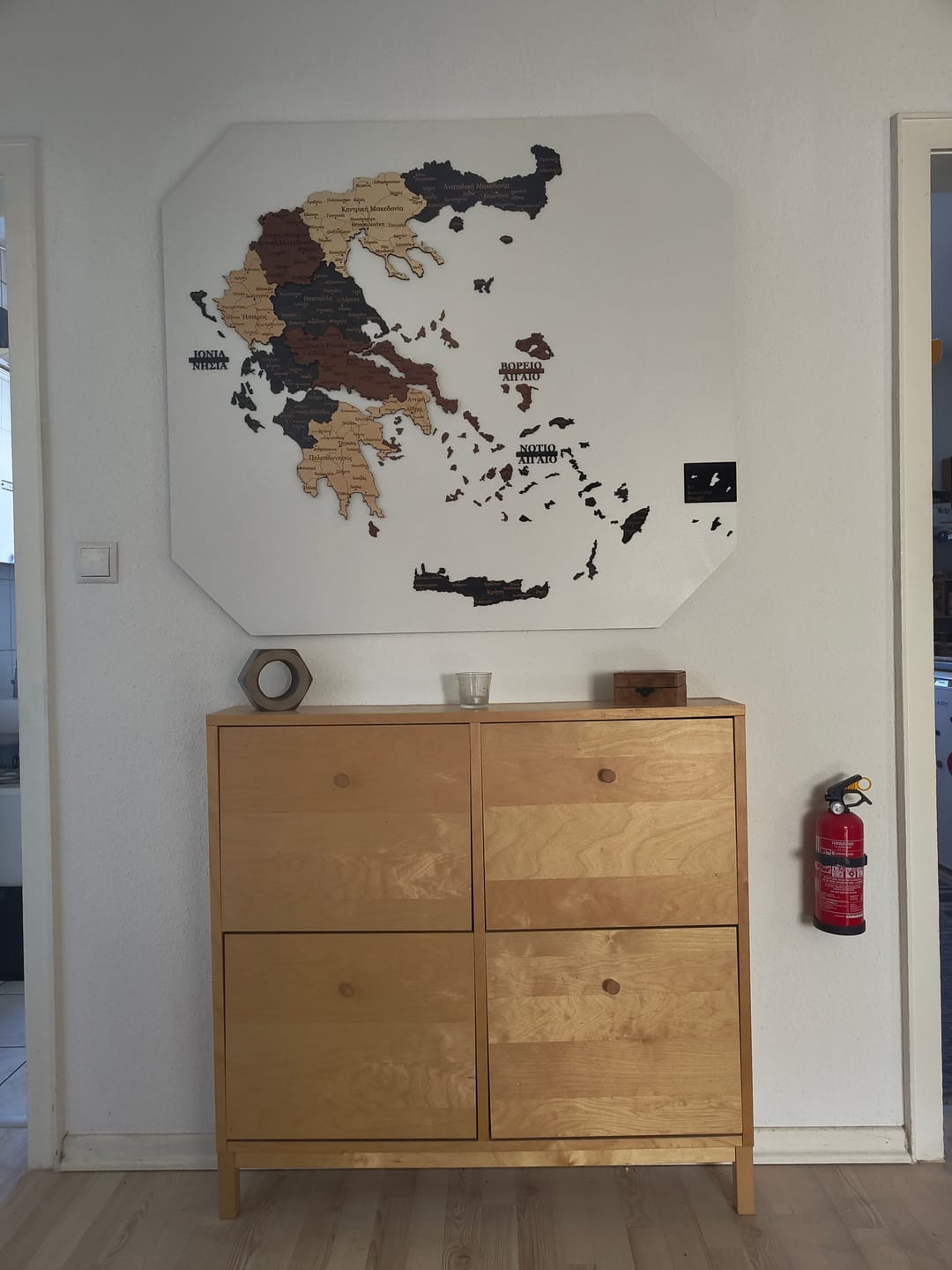 Customer photo review of Greece 3D Wooden Map