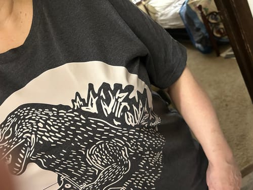 Customer photo review of Quiltzilla T-shirt