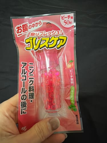 Customer photo review of KOBAYASHI小林製藥 清新口氣水服糖 水蜜桃口味 50粒/袋