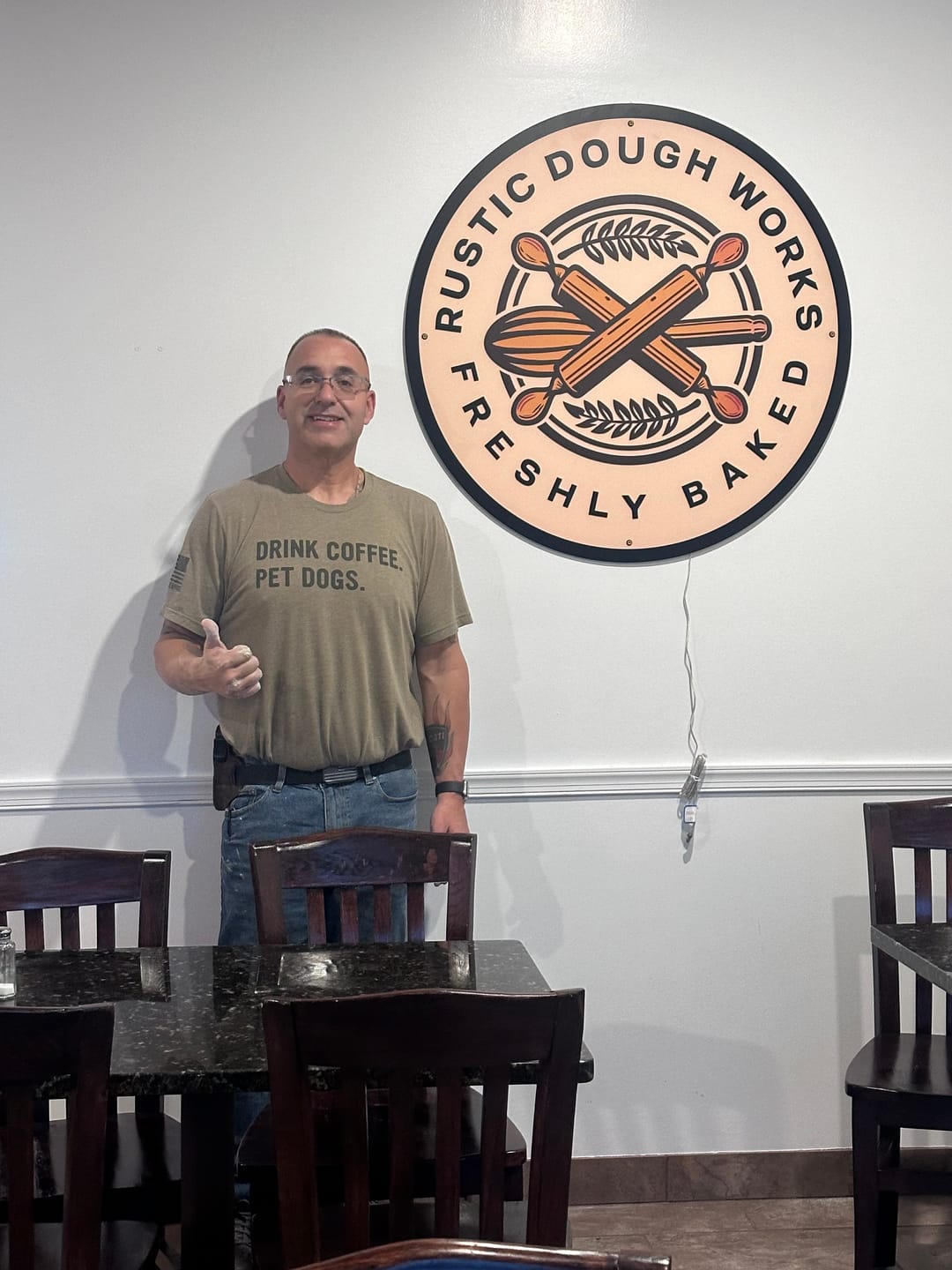 Customer photo review of Custom Acrylic Backlit Sign For Lana