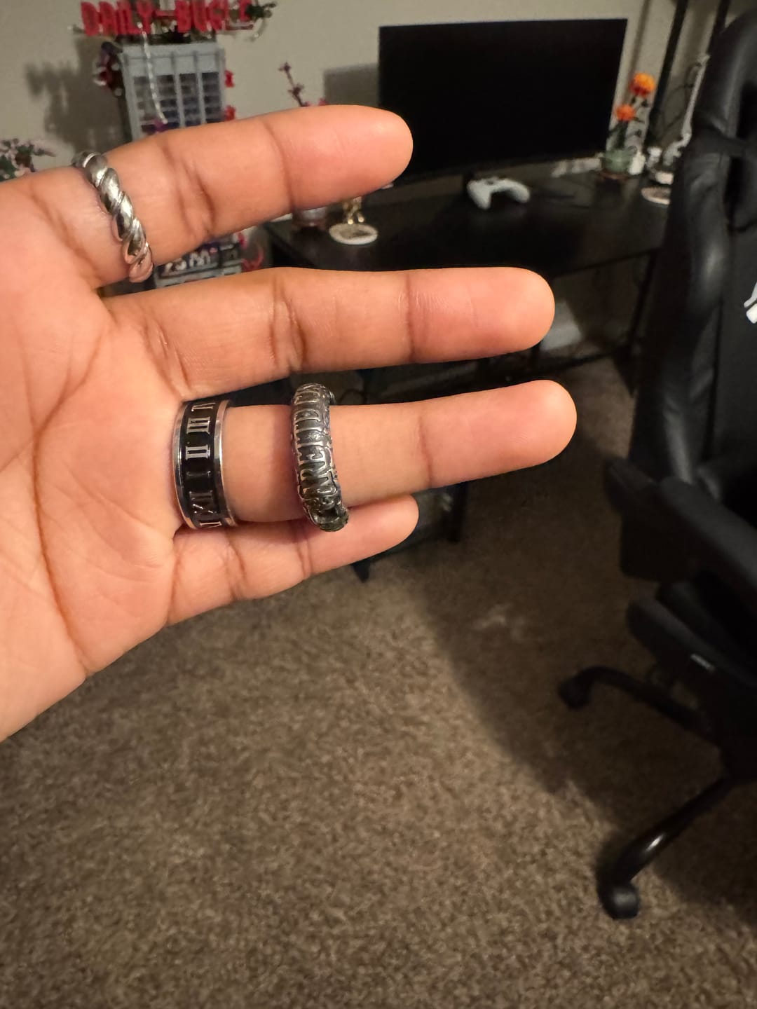 Customer photo review of UPGRADED CATACOMBS RING