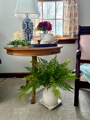 Customer photo review of Real Touch Full Fern Bush