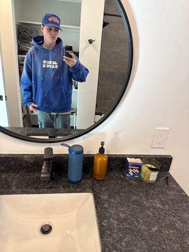Customer photo review of Jesus Saves Patchwork Hoodie