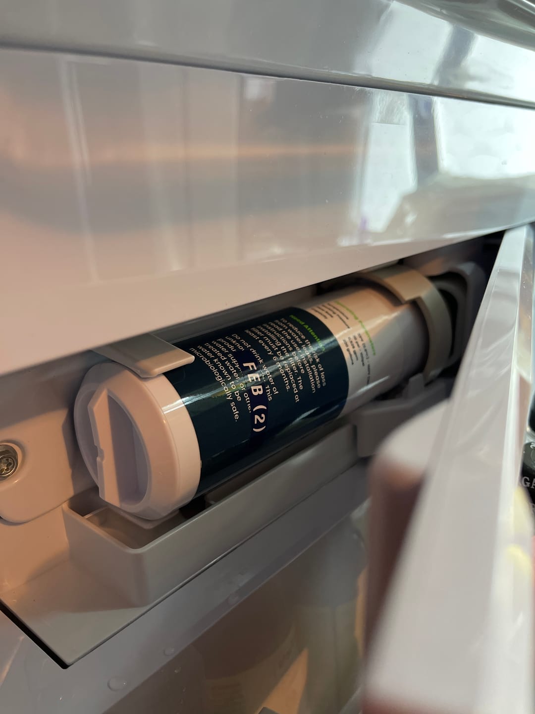 Customer photo review of Glacierfresh XWFE Water Filter Compatible with GE Refrigerator(with RFID chip)