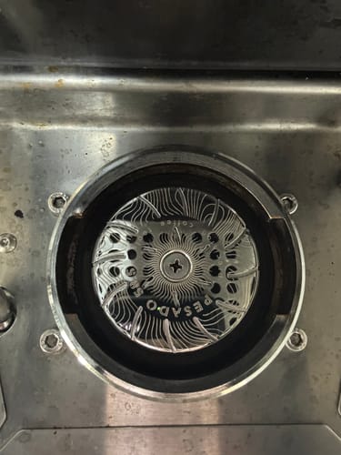 Customer photo review of High Diffusion Espresso Shower Screen - Gaggia