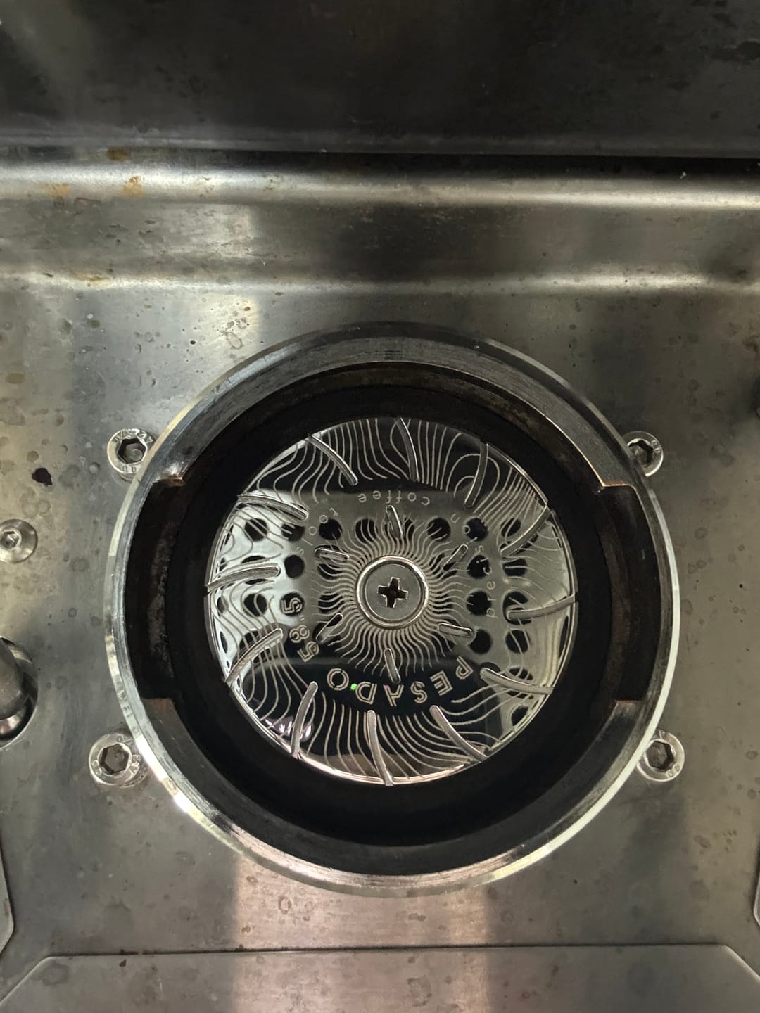 Customer photo review of High Diffusion Espresso Shower Screen - Gaggia